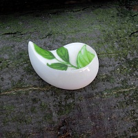 Leaves (porcelánová brož)